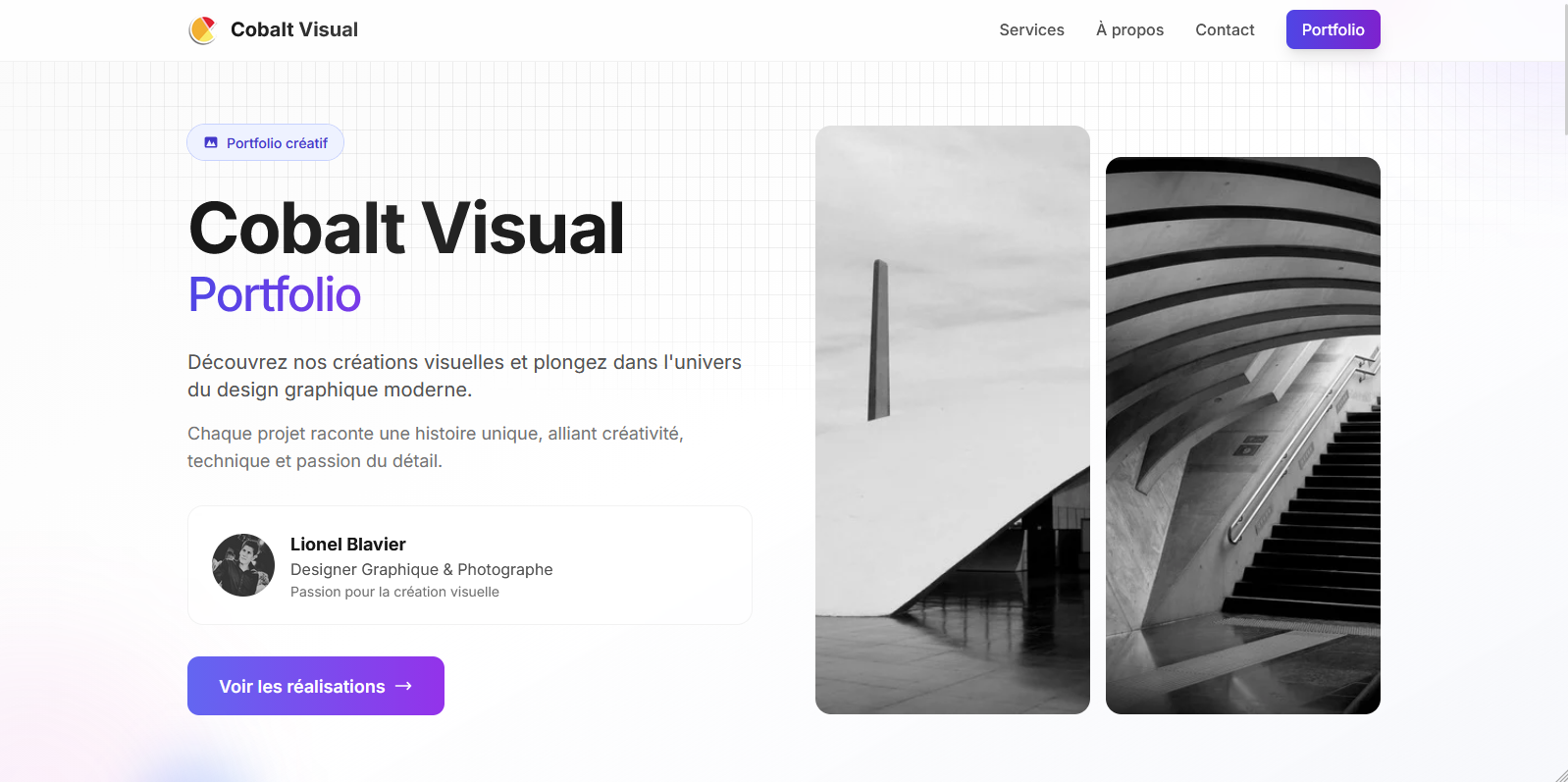 Site vitrine design & impression 3