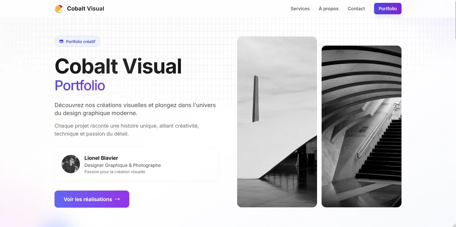 Site vitrine design & impression 3