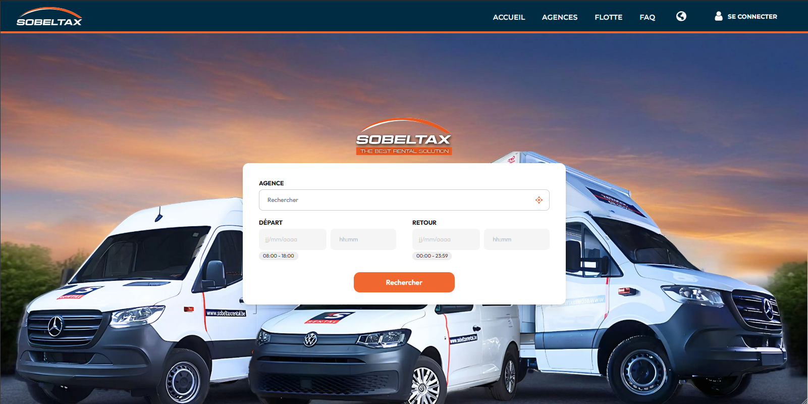 Site web de réservation de véhicule 1