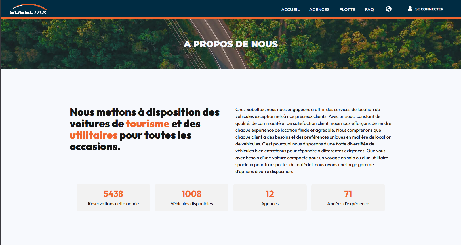 Site web de réservation de véhicule 2