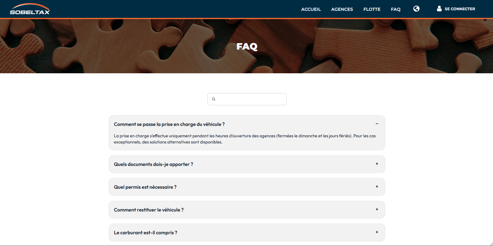 Site web de réservation de véhicule 4