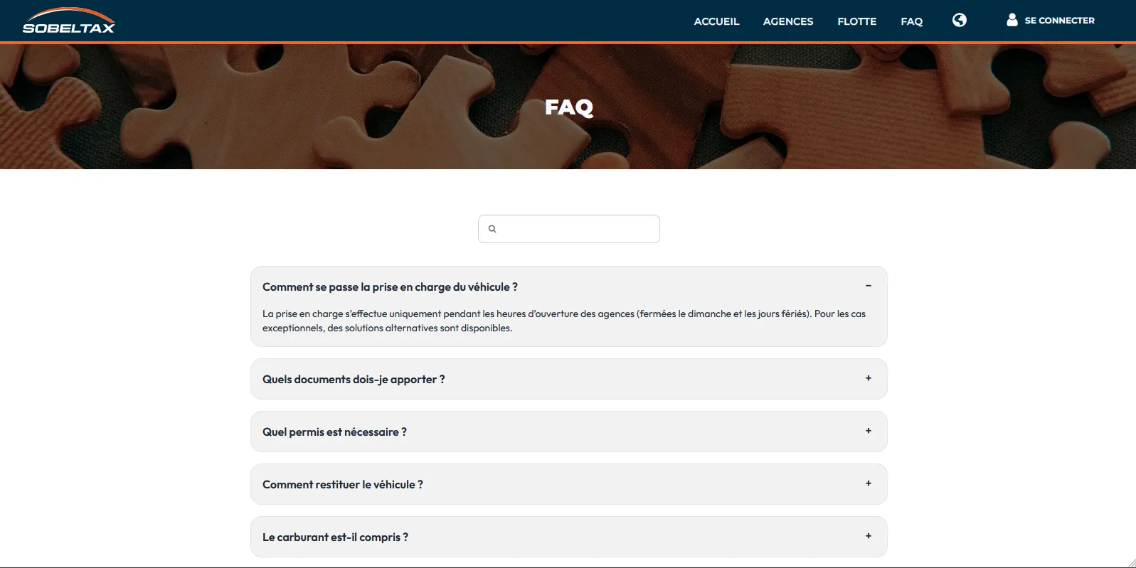 Site web de réservation de véhicule 4