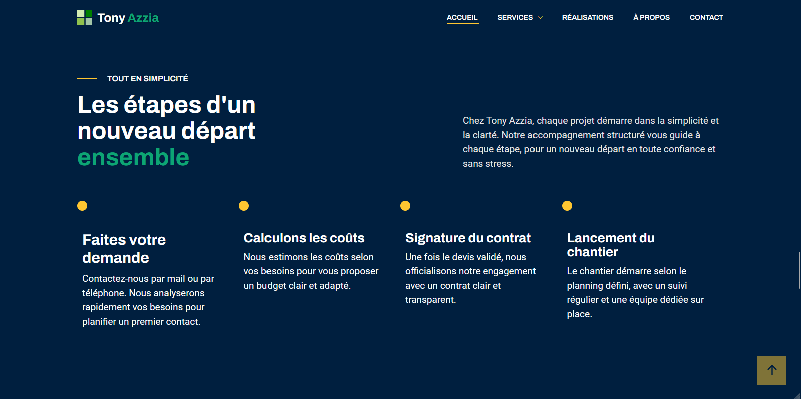 Site vitrine entreprise de construction 4