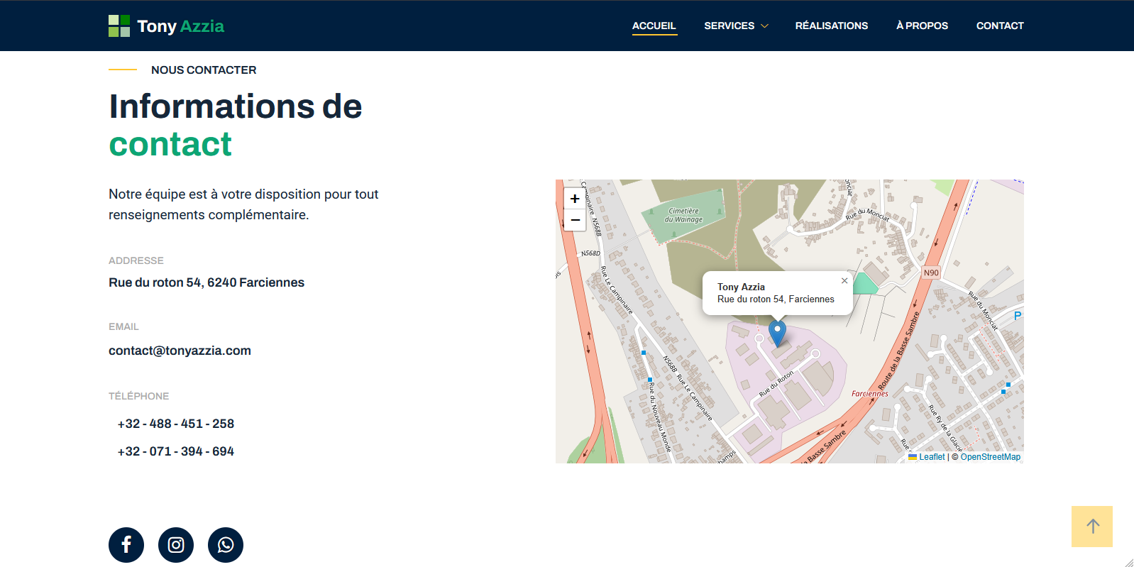 Site vitrine entreprise de construction 5