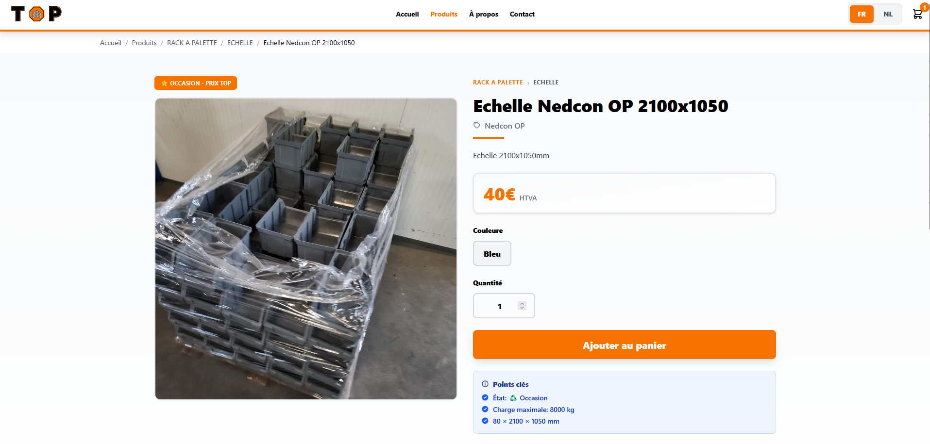 Site vitrine bilingue avec catalogue de produits et demande de devis en ligne 3