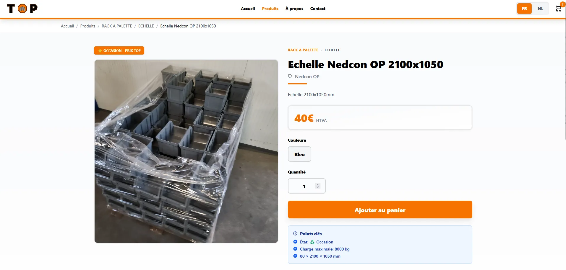 Site vitrine bilingue avec catalogue de produits et demande de devis en ligne 3