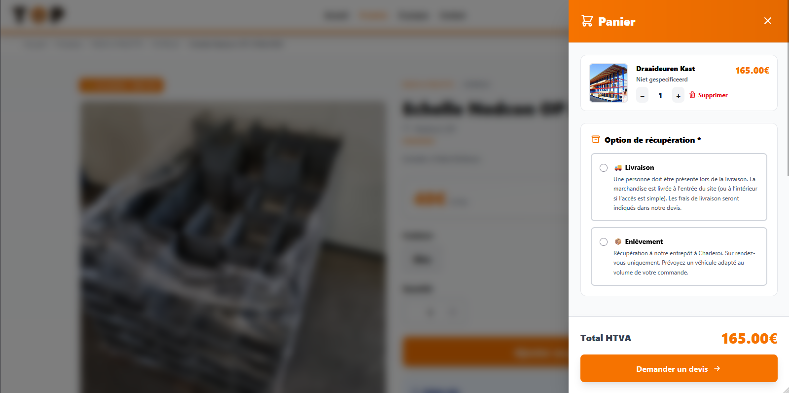 Site vitrine bilingue avec catalogue de produits et demande de devis en ligne 4